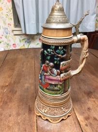 Beer stein (13 1/2" tall)