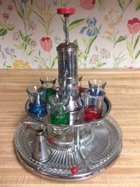 Chrome Art Deco cocktail server