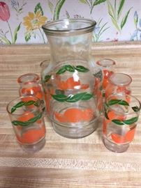 Orange juice pitcher set