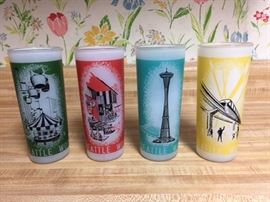 Seattle Worlds Fair glasses (sold individually)