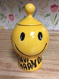 Happy Face McCoy cookie jar