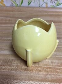 Yellow McCoy ball flower holder with NM mark