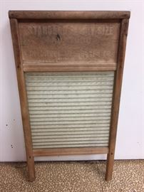 Standard Laundry Size glass washboard by Columbus Washboard Co