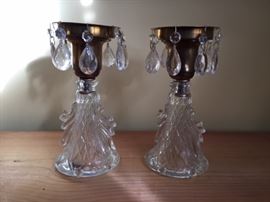 Pair of vintage lamp bases -- need restoration