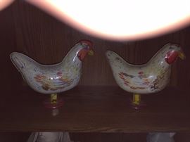 Tin chickens that lay eggs