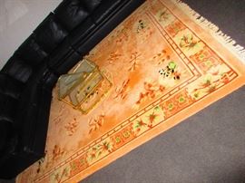 Carved Panda Motif Rug