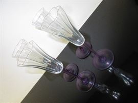 Amethyst & Crystal Stemware 