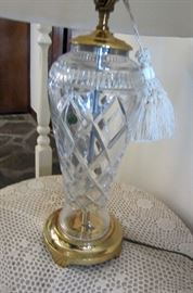 crystal lamp detail