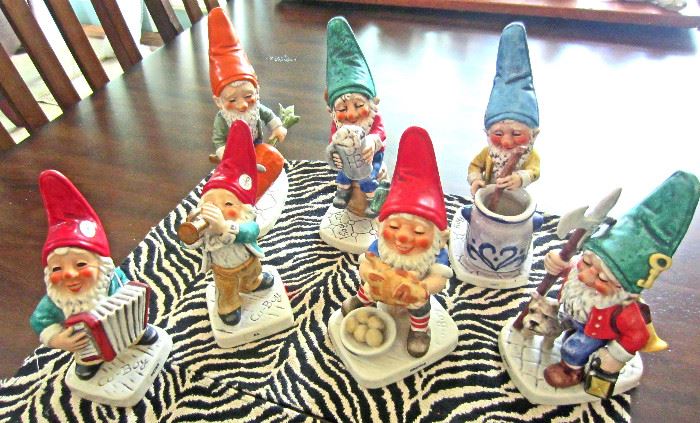Goebel's Co-Boy gnomes, 8 inches high, manufactured 1971-1985