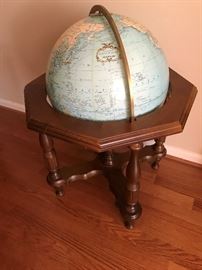Mid-Century multi-touch lighted globe 