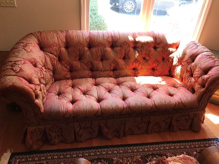 Forsyth Furniture - jacquard tufted sofa