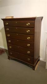 nice Federal six drawer tall chest