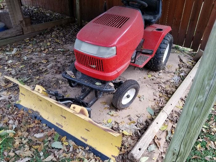 Craftsman Tractor With Blade and Tow Hitch