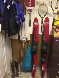  Waterskis,  Life vests, tennis rackets  and other sporting equipment equipment 