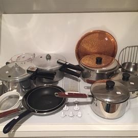 Pots and pans, kitchen utensils and dishes