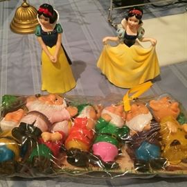 Vintage Disney and snow white, seven doors collectibles