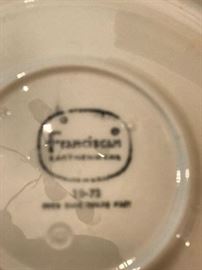 Franciscan earthenware