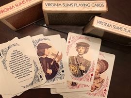 Virginia Slim playing cards.