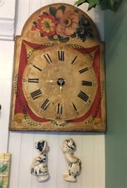 Old tin clock