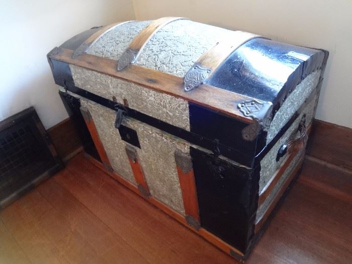 Antique Chest with Hat Box