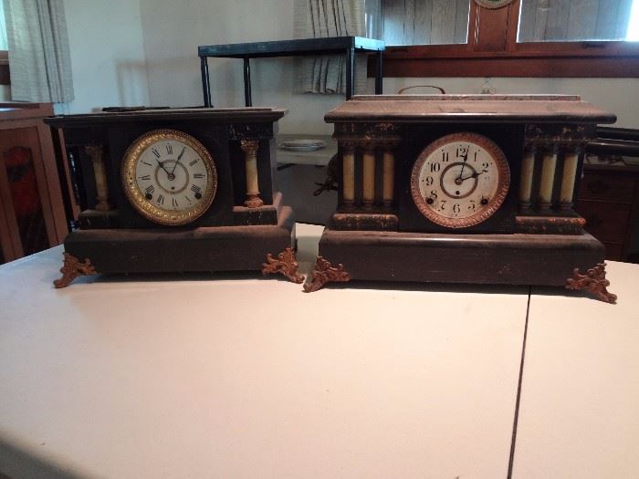 Seth Thomas Pillar Mantel Clocks