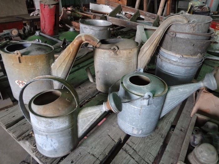 Galvanized Water Cans & Buckets