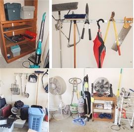 Lawn and garden supplies. Tower fans, mister fan and more