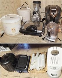 Small kitchen appliances.  seal a meal, fryer, coffee maker, keurig, rice cookers, margarita maker