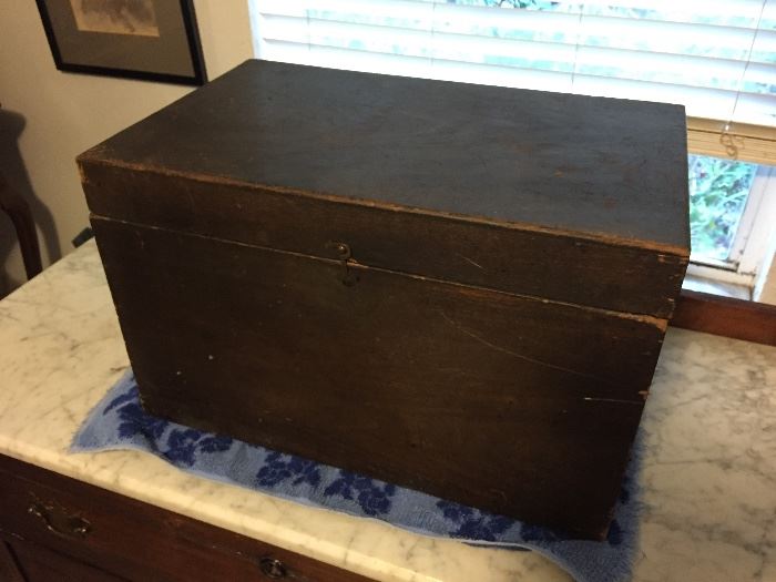 Antique Wooden sewing box 