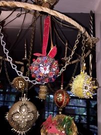 Hand beaded Christmas Ornaments 