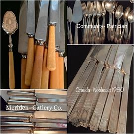 Victorian Meriden Cutlery Co. 
1930 Oneida Noblesse 
Community Patrician 
Bakelite 
