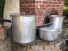 Large Cooking Pots.