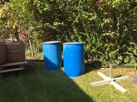 Rain Barrels.