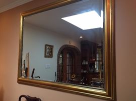 Large mirror.