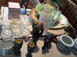 Pottery from Italy and Hungary.