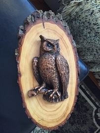 Mounted owl.