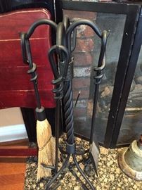 Fireplace utensils.
