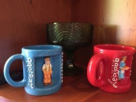 Pottery from Italy and Hungary.