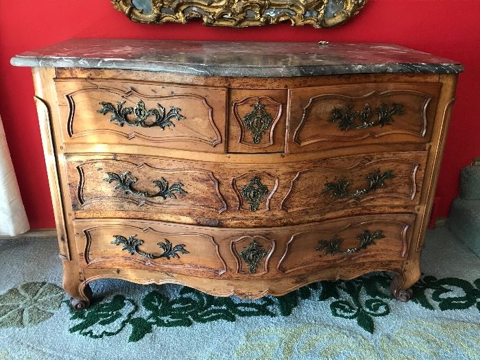 18th Century Marble Top Chest