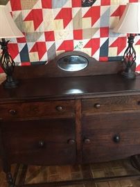 vintage antique sideboard 