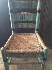 vintage hemp rope chair