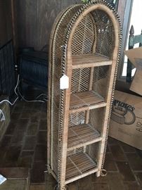 wicker shelf