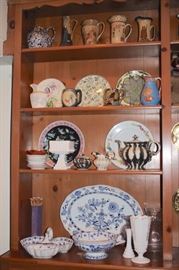 Decorative Serving Pieces and Plates with Antique English Pitcher Collection