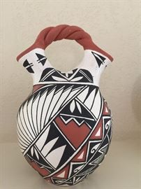 Wedding Vase, Acoma Pueblo, by Ruby Shroulate