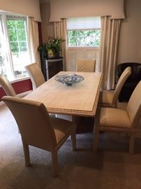 Marble table and chairs