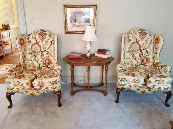 Stunning Woodmark Originals Embroidered Chairs