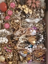 LOTS of Vintage Costume Jewelry