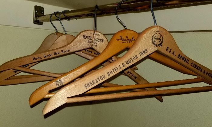 Vintage Wooden Hotel Hangers