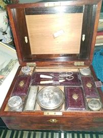 Antique Travel Kits from the 1800's 