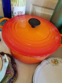 Several pieces of Le Creuset 